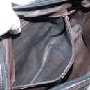 Burberrys Shoulder Bag Canvas Gold Black Auth bs18589-12