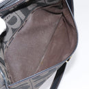 Burberrys Shoulder Bag Canvas Gold Black Auth bs18589-24