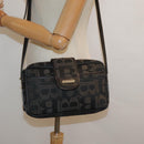 Burberrys Shoulder Bag Canvas Gold Black Auth bs18589-25