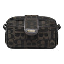 Burberrys Shoulder Bag Canvas Gold Black Auth bs18589-13