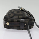 Burberrys Shoulder Bag Canvas Gold Black Auth bs18589-4