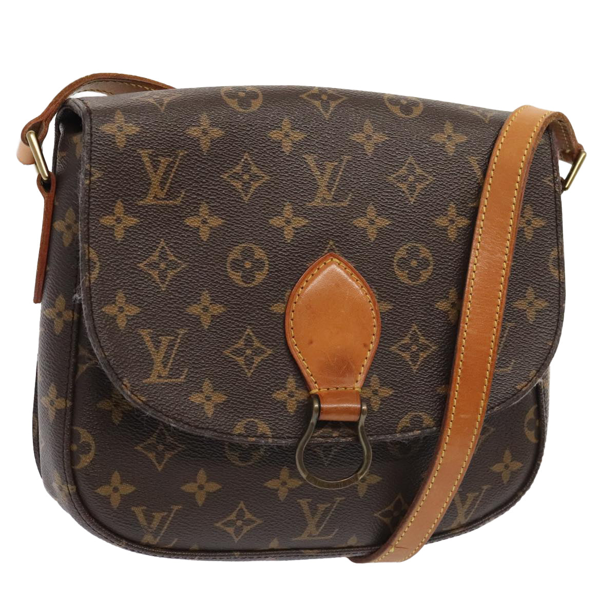 LOUIS VUITTON Monogram Saint Cloud GM Shoulder Bag M51242 LV Auth bs18591