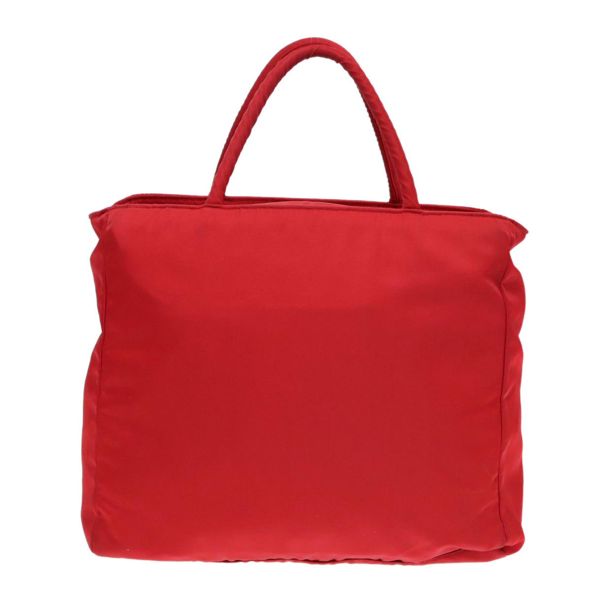 PRADA Hand Bag Nylon Red Silver Auth bs18600 - 0