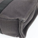 HERMES Sac Arne PM Hand Bag Canvas Gray Silver Auth bs18606-15