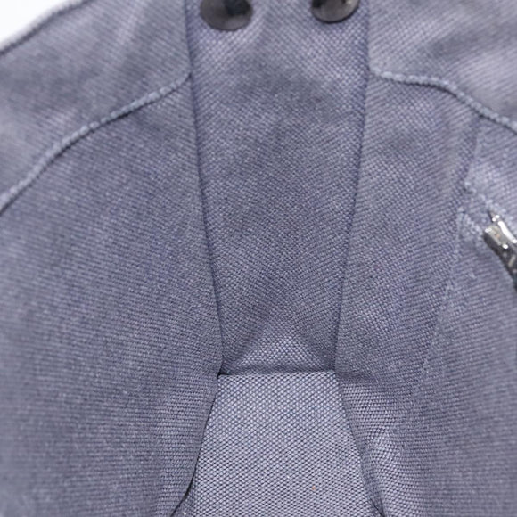 HERMES Sac Arne PM Hand Bag Canvas Gray Silver Auth bs18606