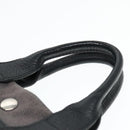 HERMES Sac Arne PM Hand Bag Canvas Gray Silver Auth bs18606-8