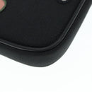 GUCCI Clutch Bag Nylon Black Silver 473883 Auth bs18625-14