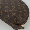 LOUIS VUITTON Monogram Trousse Demi Ronde Cosmetic Pouch M47520 LV Auth bs18635-15