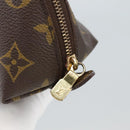 LOUIS VUITTON Monogram Trousse Demi Ronde Cosmetic Pouch M47520 LV Auth bs18635-8
