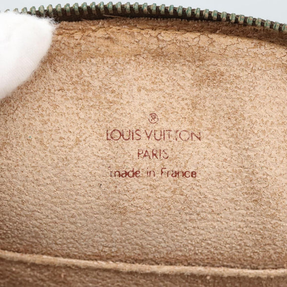 LOUIS VUITTON Monogram Trousse Demi Ronde Cosmetic Pouch M47520 LV Auth bs18635