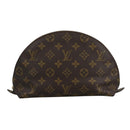 LOUIS VUITTON Monogram Trousse Demi Ronde Cosmetic Pouch M47520 LV Auth bs18635-13