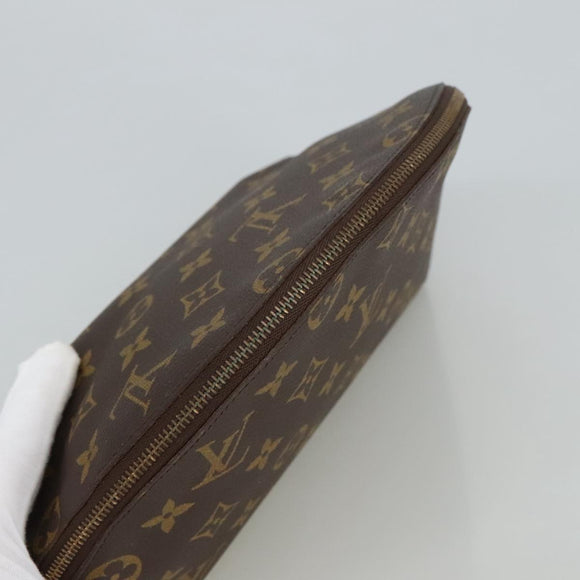 LOUIS VUITTON Monogram Trousse Demi Ronde Cosmetic Pouch M47520 LV Auth bs18635
