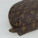 LOUIS VUITTON Monogram Trousse Demi Ronde Cosmetic Pouch M47520 LV Auth bs18635-14