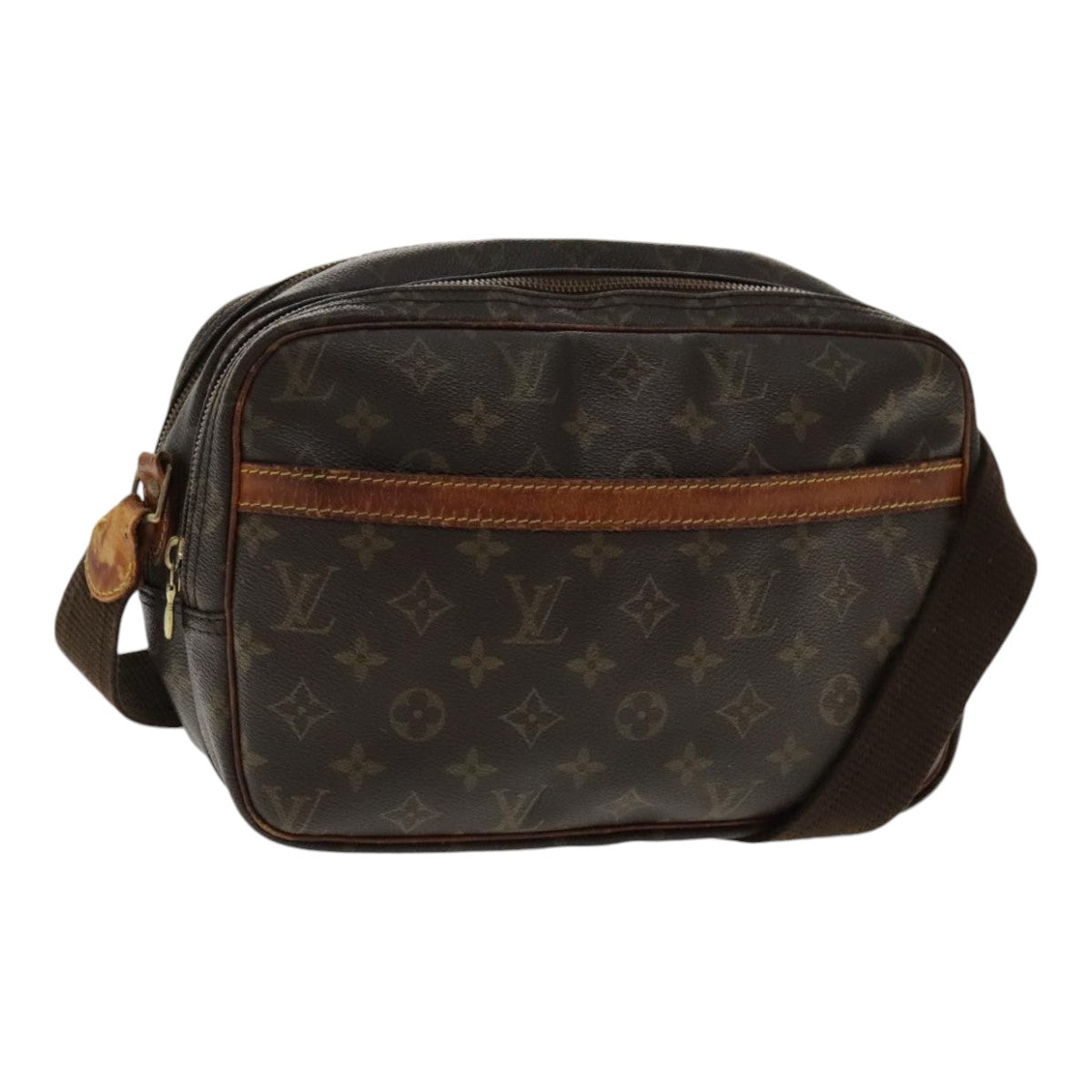 LOUIS VUITTON Monogram Reporter PM Shoulder Bag M45254 LV Auth bs18639