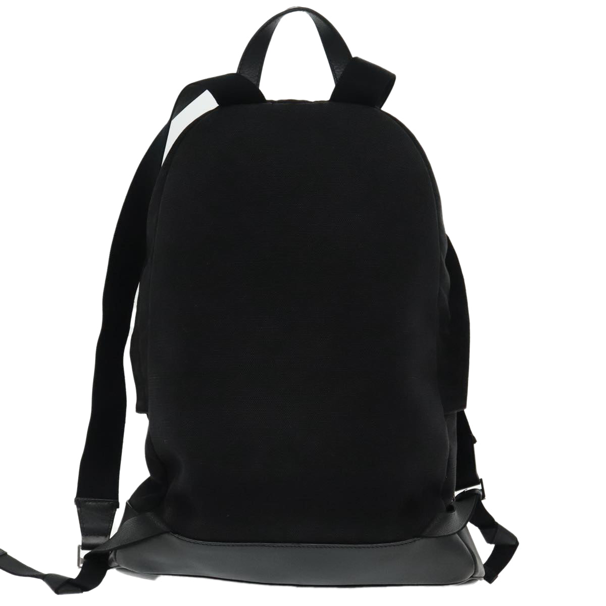 BALENCIAGA Backpack Canvas Leather Black Silver 392007 Auth bs18650 - 0