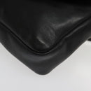 CHANEL COCO Mark Chain Waist bag Lamb Skin Black Gold CC Auth bs18653-13