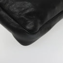 CHANEL COCO Mark Chain Waist bag Lamb Skin Black Gold CC Auth bs18653-14