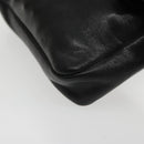 CHANEL COCO Mark Chain Waist bag Lamb Skin Black Gold CC Auth bs18653-15