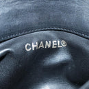 CHANEL COCO Mark Chain Waist bag Lamb Skin Black Gold CC Auth bs18653-17