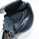CHANEL COCO Mark Chain Waist bag Lamb Skin Black Gold CC Auth bs18653-18