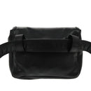 CHANEL COCO Mark Chain Waist bag Lamb Skin Black Gold CC Auth bs18653-3