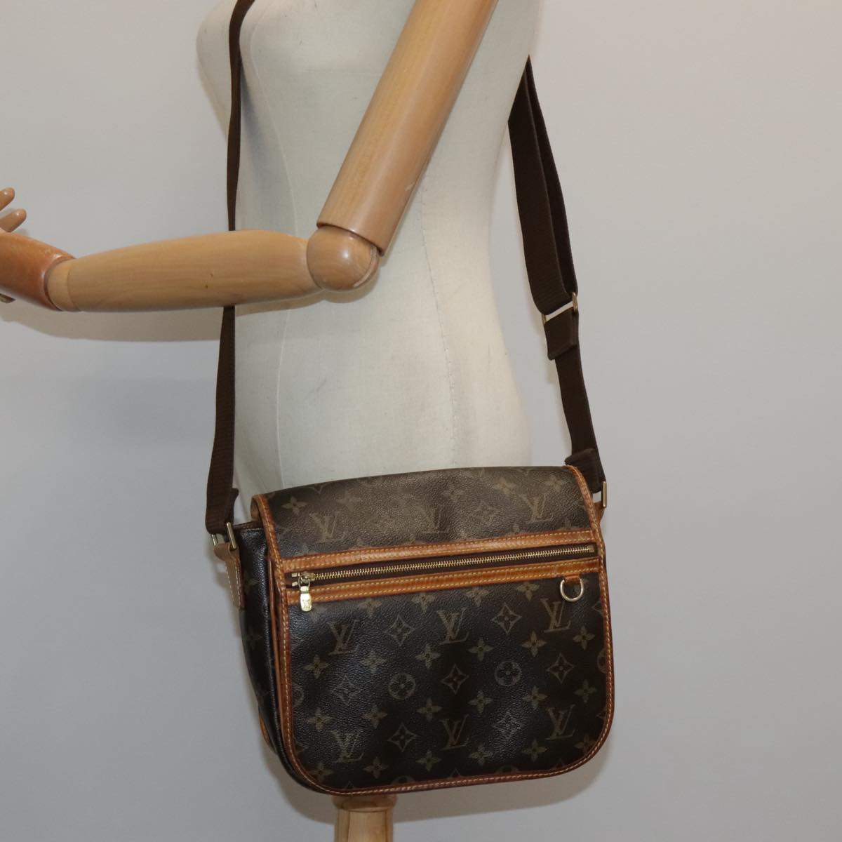 LOUIS VUITTON Monogram Messenger Bosphore PM Shoulder Bag M40106 LV Auth bs18679