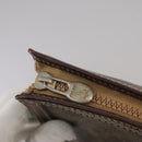 CELINE Macadam Canvas Briefcase PVC Leather Brown Auth bs18695-8