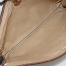 CELINE Macadam Canvas Briefcase PVC Leather Brown Auth bs18695-9