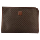 CELINE Macadam Canvas Briefcase PVC Leather Brown Auth bs18695-13