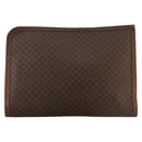 CELINE Macadam Canvas Briefcase PVC Leather Brown Auth bs18695-2