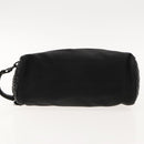 BOTTEGA VENETA INTRECCIATO Clutch Bag Leather Silver Black Auth bs18698-5