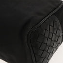 BOTTEGA VENETA INTRECCIATO Clutch Bag Leather Silver Black Auth bs18698-15