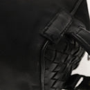 BOTTEGA VENETA INTRECCIATO Clutch Bag Leather Silver Black Auth bs18698-16