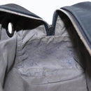 BOTTEGA VENETA INTRECCIATO Clutch Bag Leather Silver Black Auth bs18698-11