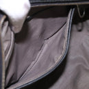 BOTTEGA VENETA INTRECCIATO Clutch Bag Leather Silver Black Auth bs18698-20