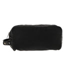 BOTTEGA VENETA INTRECCIATO Clutch Bag Leather Silver Black Auth bs18698-13