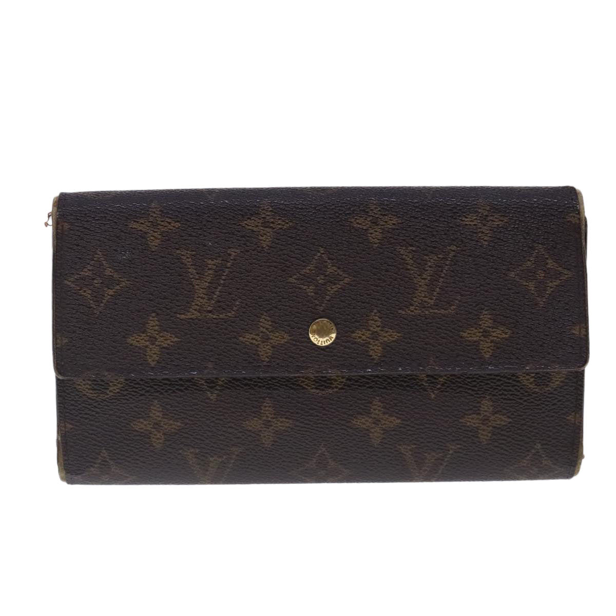 LOUIS VUITTON Monogram Portefeuille International Wallet M61217 LV Auth bs18701