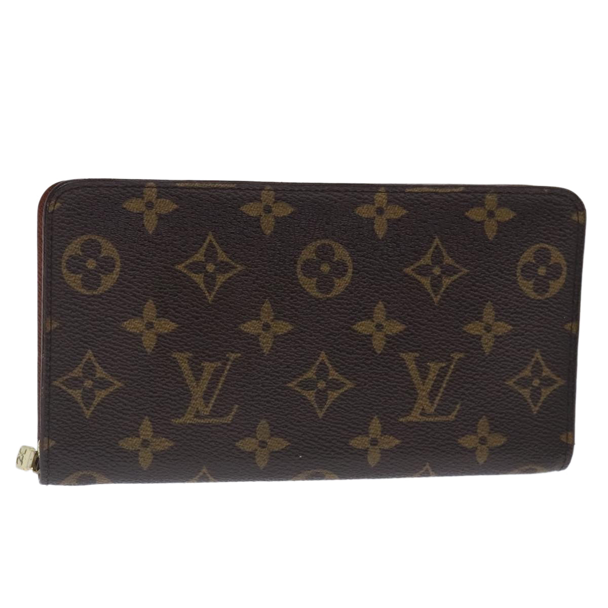 LOUIS VUITTON Monogram Porte Monnaie Zip Long Wallet M61727 LV Auth bs18704