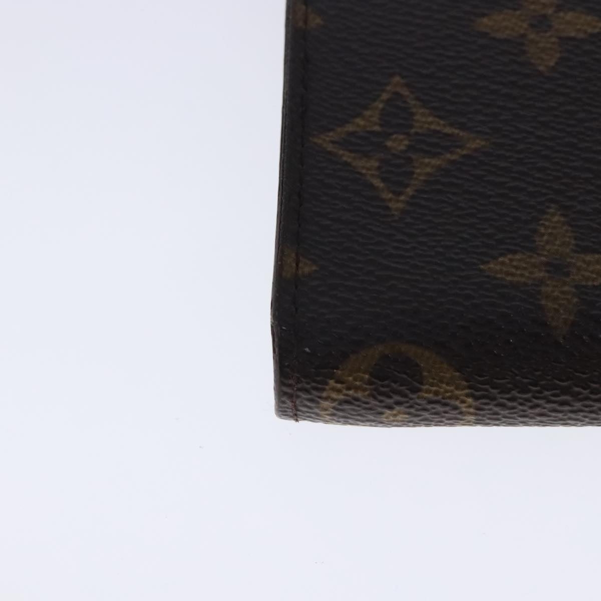 LOUIS VUITTON Monogram Porte Monnaie Zip Long Wallet M61727 LV Auth bs18704