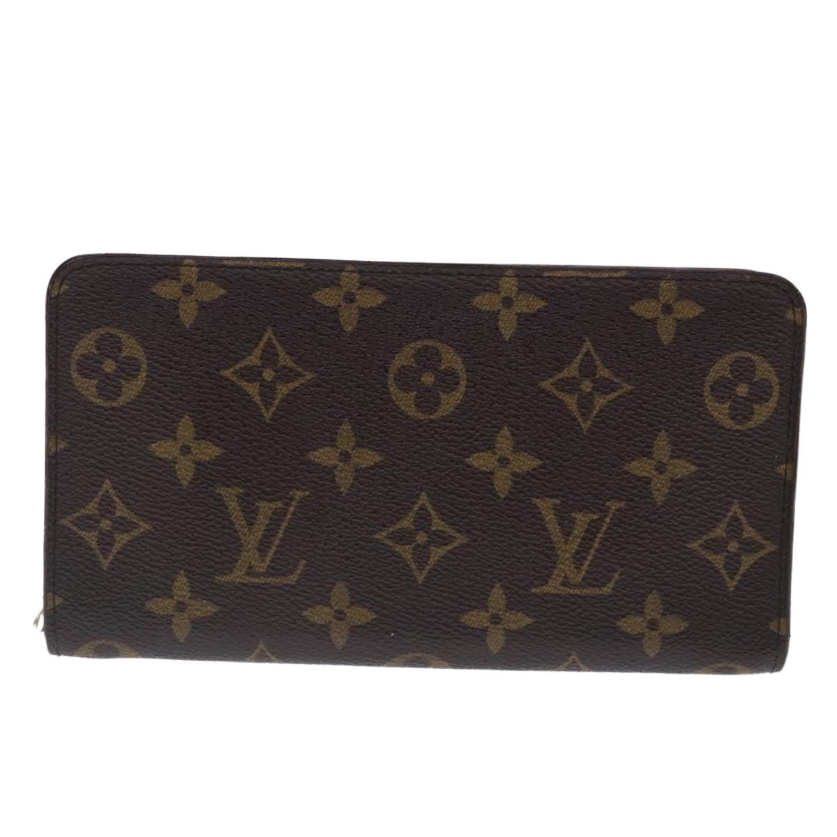 LOUIS VUITTON Monogram Porte Monnaie Zip Long Wallet M61727 LV Auth bs18704