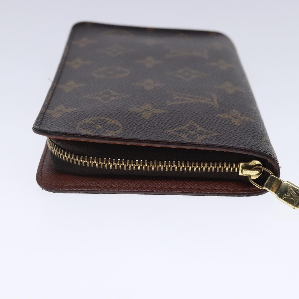 LOUIS VUITTON Monogram Porte Monnaie Zip Long Wallet M61727 LV Auth bs18704