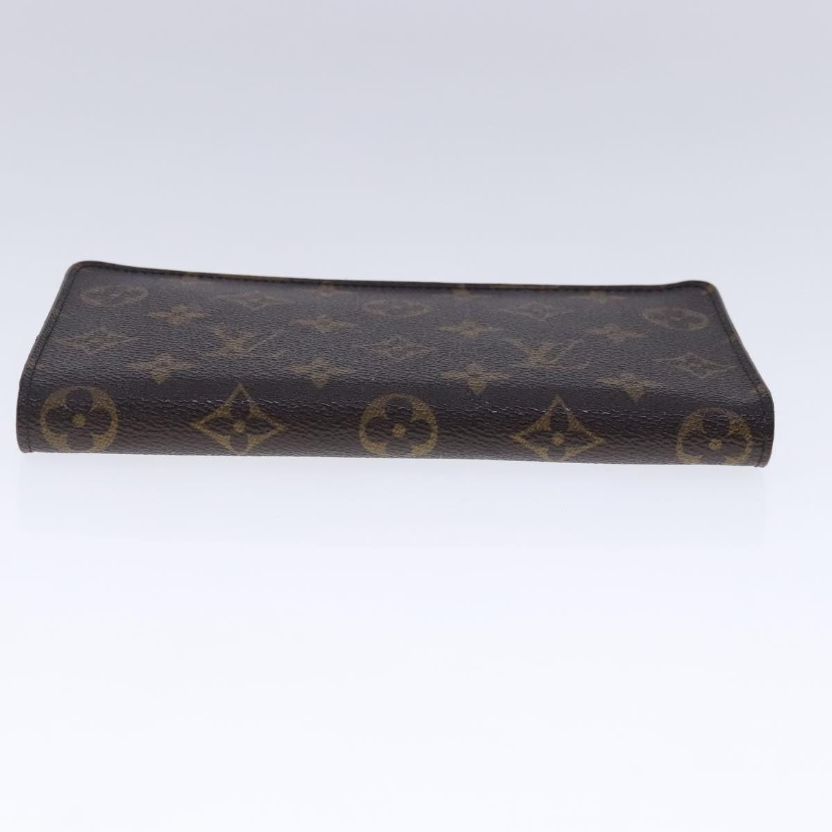 LOUIS VUITTON Monogram Porte Monnaie Zip Long Wallet M61727 LV Auth bs18704