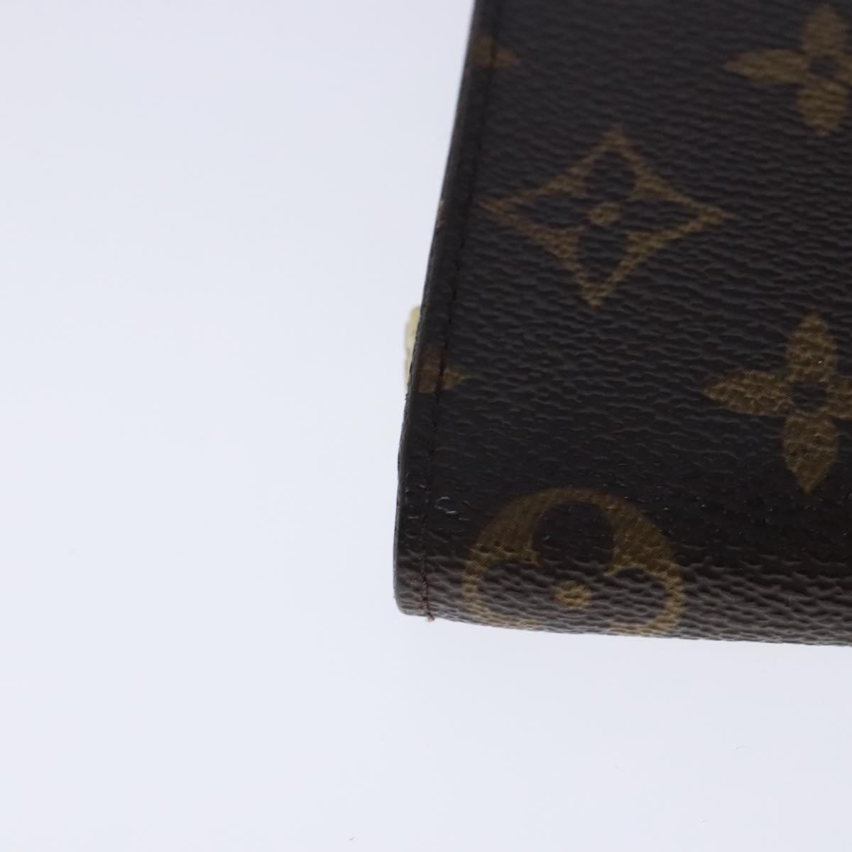 LOUIS VUITTON Monogram Porte Monnaie Zip Long Wallet M61727 LV Auth bs18704