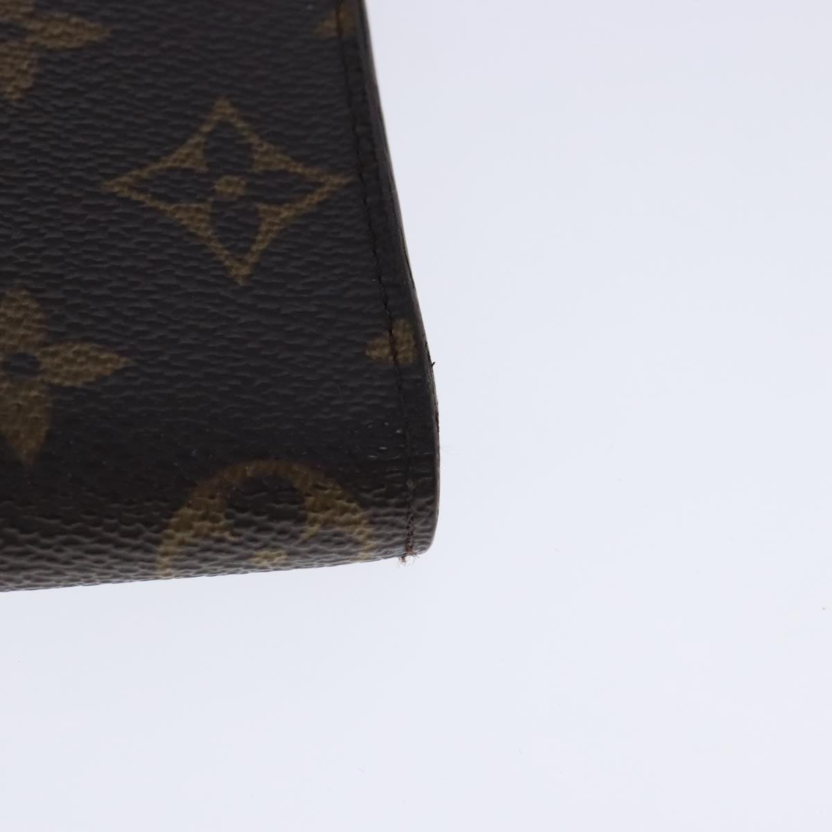 LOUIS VUITTON Monogram Porte Monnaie Zip Long Wallet M61727 LV Auth bs18704