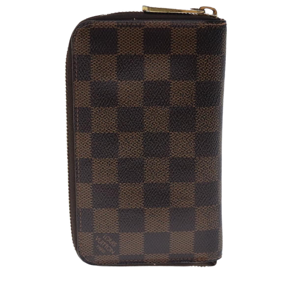 LOUIS VUITTON Damier Ebene Zippy Compact Wallet N60028 LV Auth bs18712 - 0