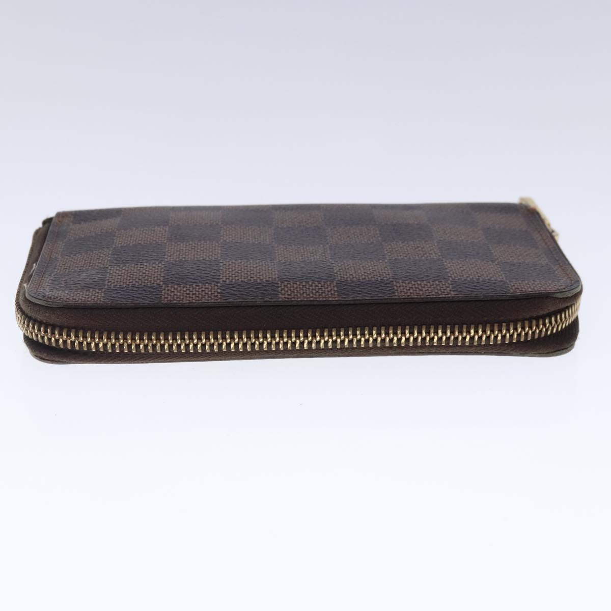 LOUIS VUITTON Damier Ebene Zippy Compact Wallet N60028 LV Auth bs18712