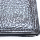 GUCCI Long Wallet Leather Black Silver 231837 Auth bs18713-11