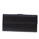 GUCCI Long Wallet Leather Black Silver 231837 Auth bs18713-2