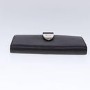 GUCCI Long Wallet Leather Black Silver 231837 Auth bs18713-6