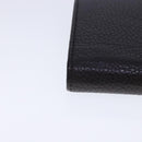 GUCCI Long Wallet Leather Black Silver 231837 Auth bs18713-7